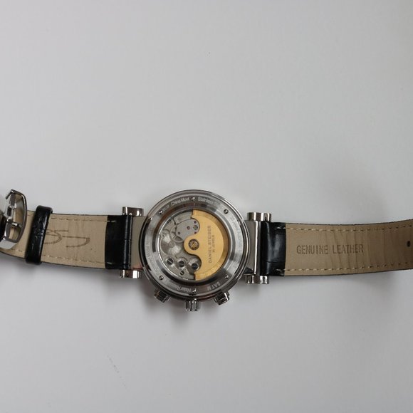 Edited price - Daniel Steiger Evolution Men's Wrist Watch Black Leather - Picture 4 of 5